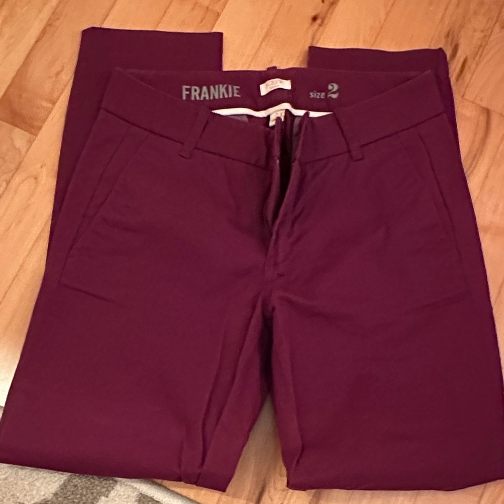 J. Crew Women’s Deep Red Chinos